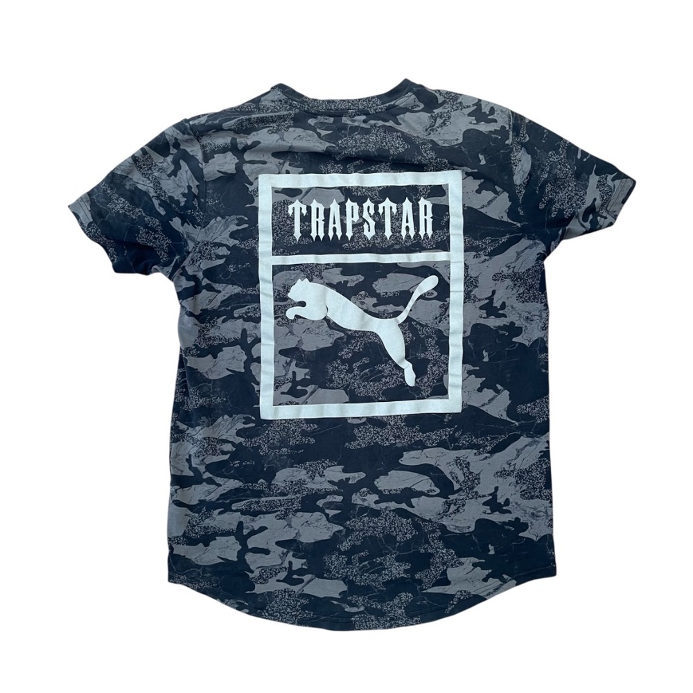 Puma x Trapstar Camo Tee Black Grey Size M Streetwear - Picture 2 of 7